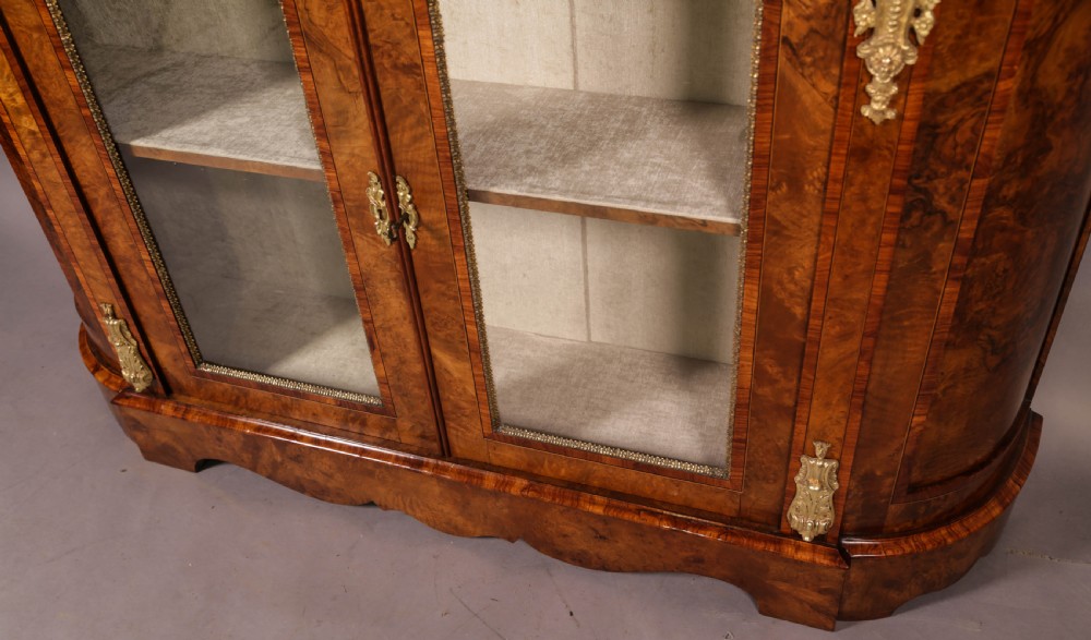 A Super Quality Burr Walnut Credenza  View V