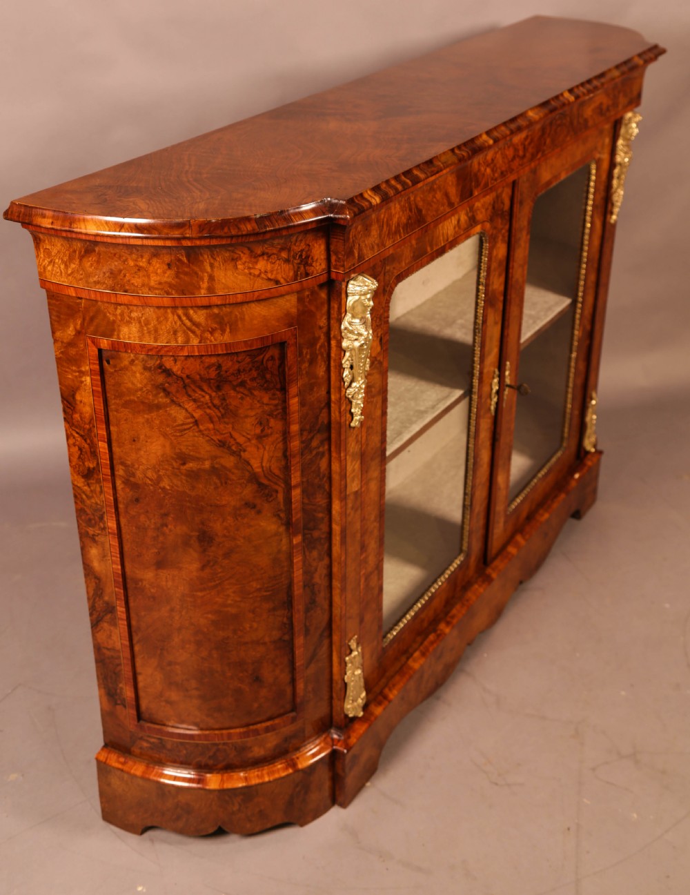 A Super Quality Burr Walnut Credenza  View IX