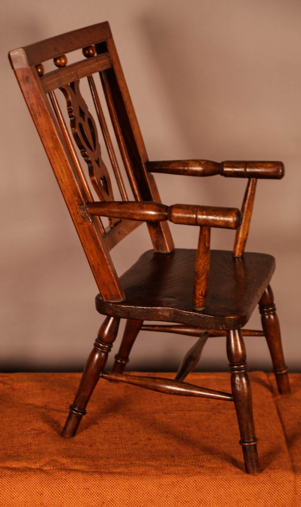 A Rare Childs Mendlesham Chair in Yew Wood View IV