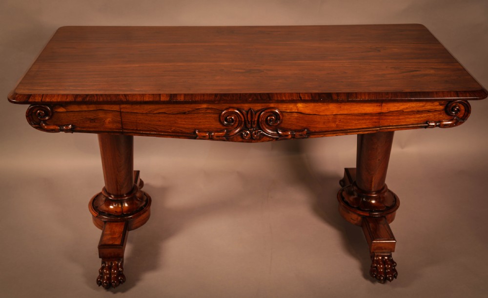 A Fine William IV Library Table in Rosewood