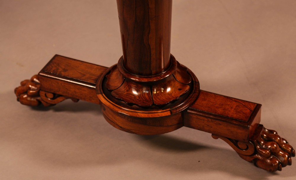 A Fine William IV Library Table in Rosewood View III
