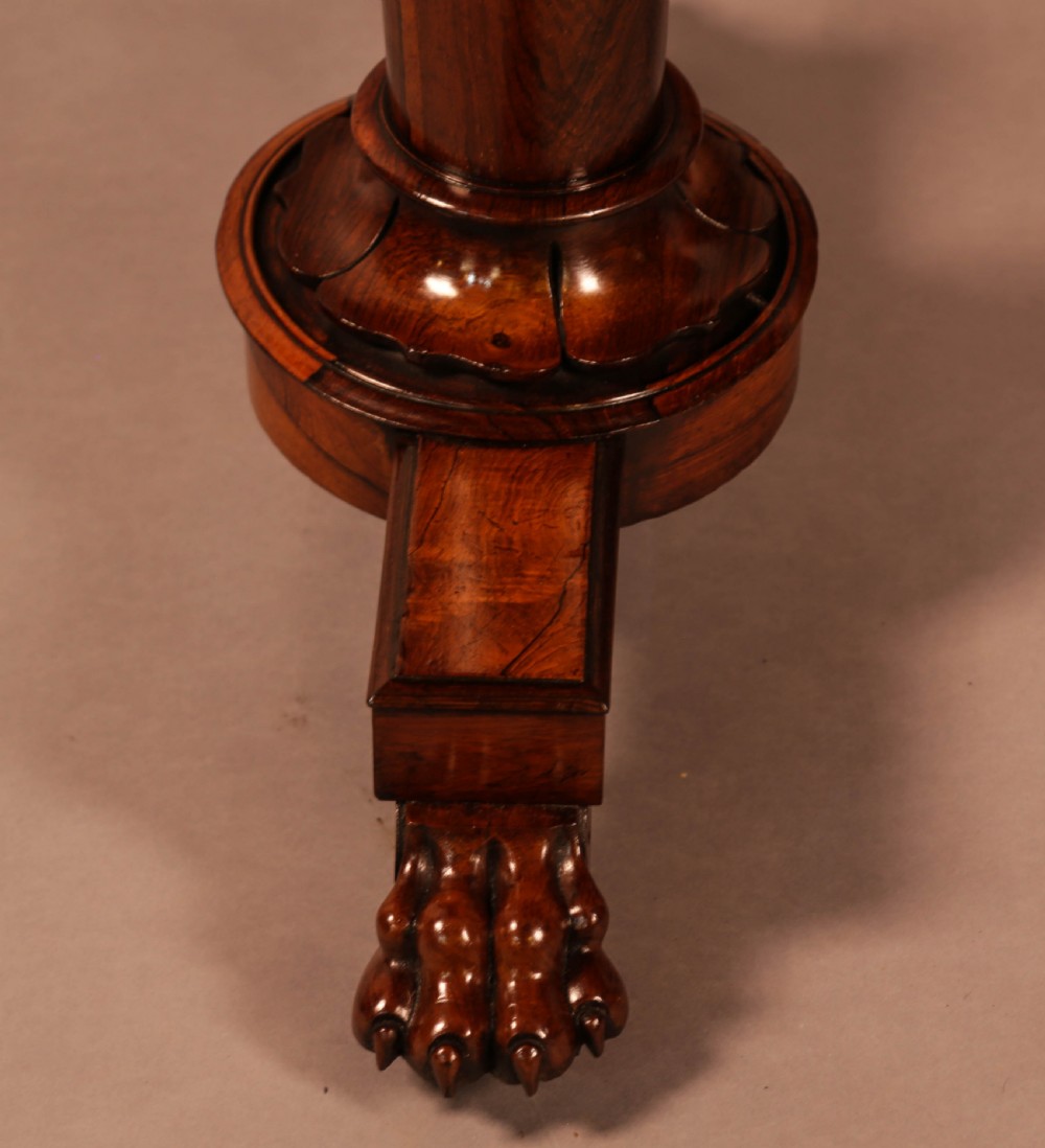 A Fine William IV Library Table in Rosewood View VIII