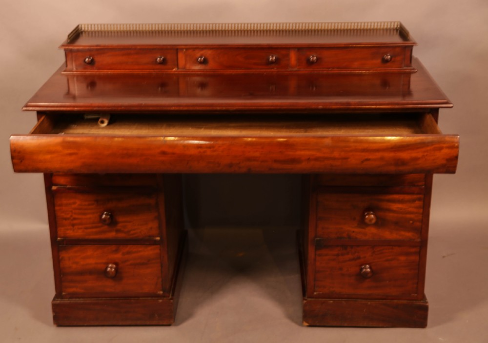 A Victorian Mahogany Knee Hole Desk View II