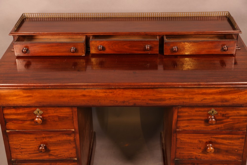 A Victorian Mahogany Knee Hole Desk View III