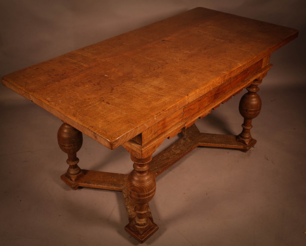 A Dutch Dining Table in Oak View III