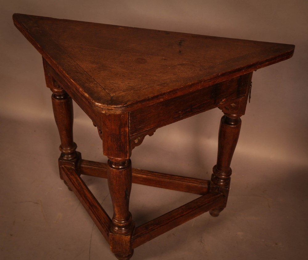 A Rare 17th century Credence Table in Oak View V