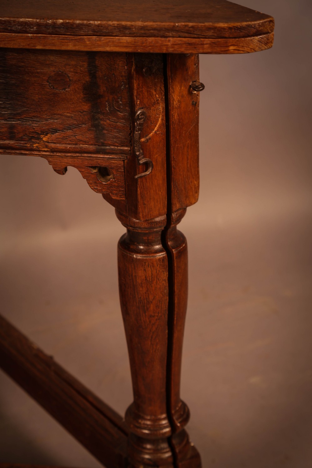 A Rare 17th century Credence Table in Oak View VII