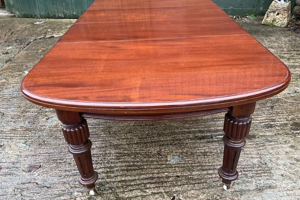 Quality Victorian extending dining table mahogany seat 10 View VIII
