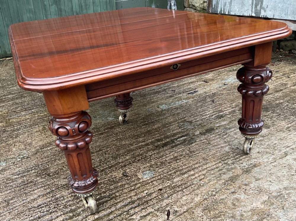 Very large Victorian extending dining table mahogany seats 20 View XXVIII