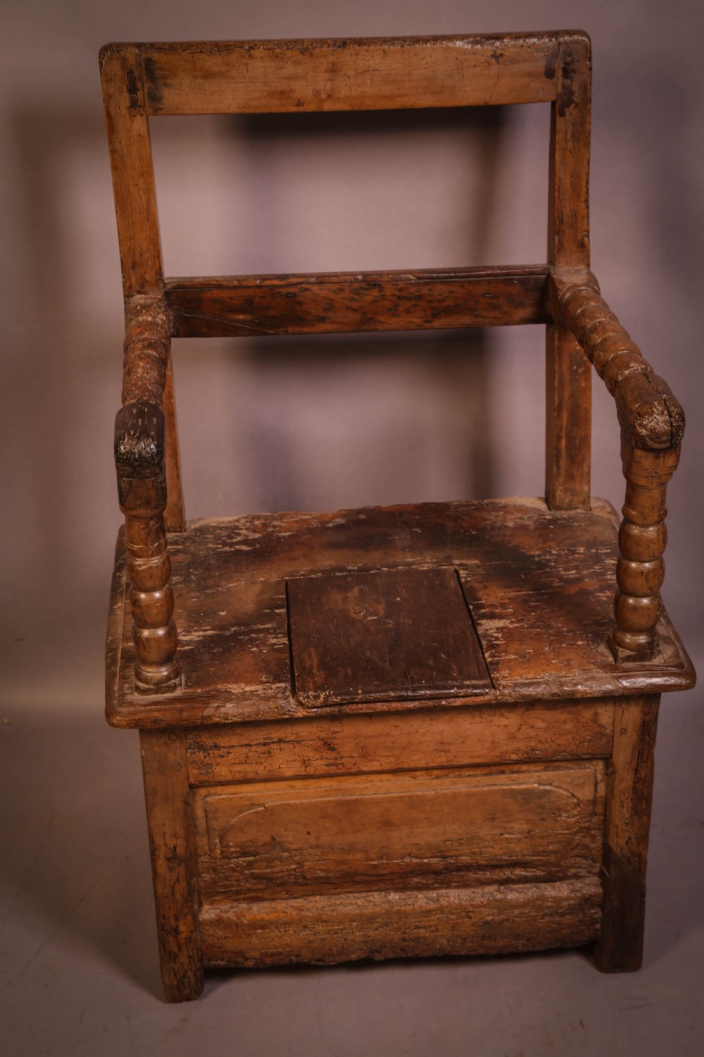 Early Oak Bench with cupboard View IV