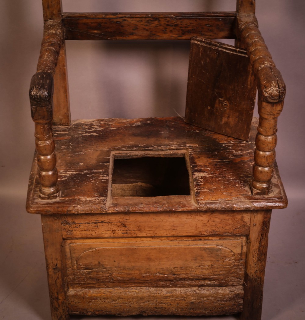 Early Oak Bench with cupboard View VII