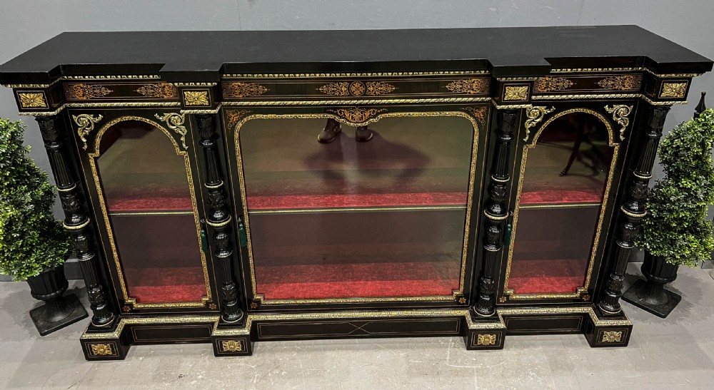 Fantastic Ebonised Credenza c 1860