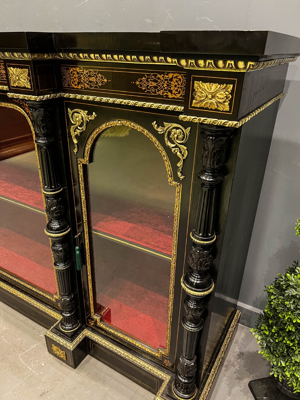 Fantastic Ebonised Credenza c 1860 View V
