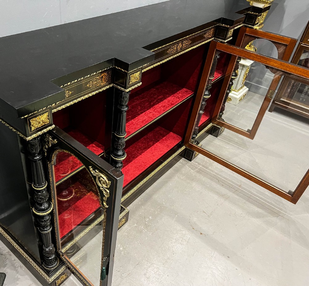 Fantastic Ebonised Credenza c 1860 View IX