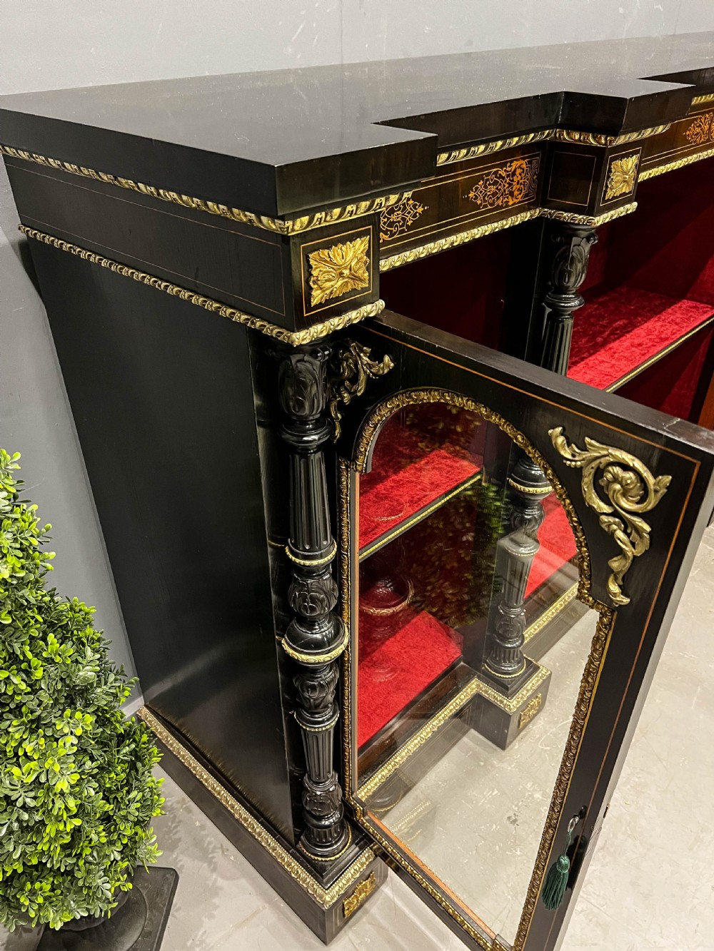 Fantastic Ebonised Credenza c 1860 View X