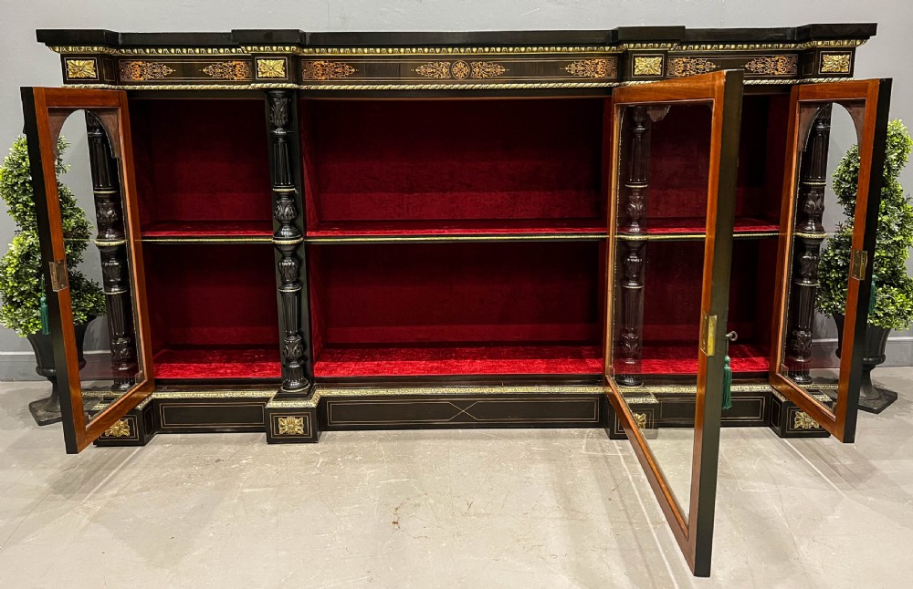 Fantastic Ebonised Credenza c 1860 View XIII