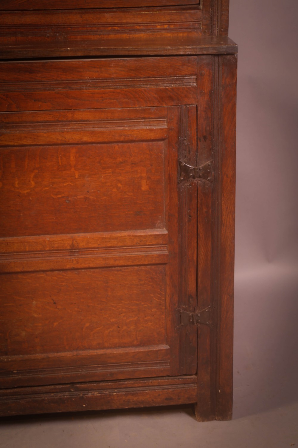 A Small 17th century Cupboard in Oak original carving View V