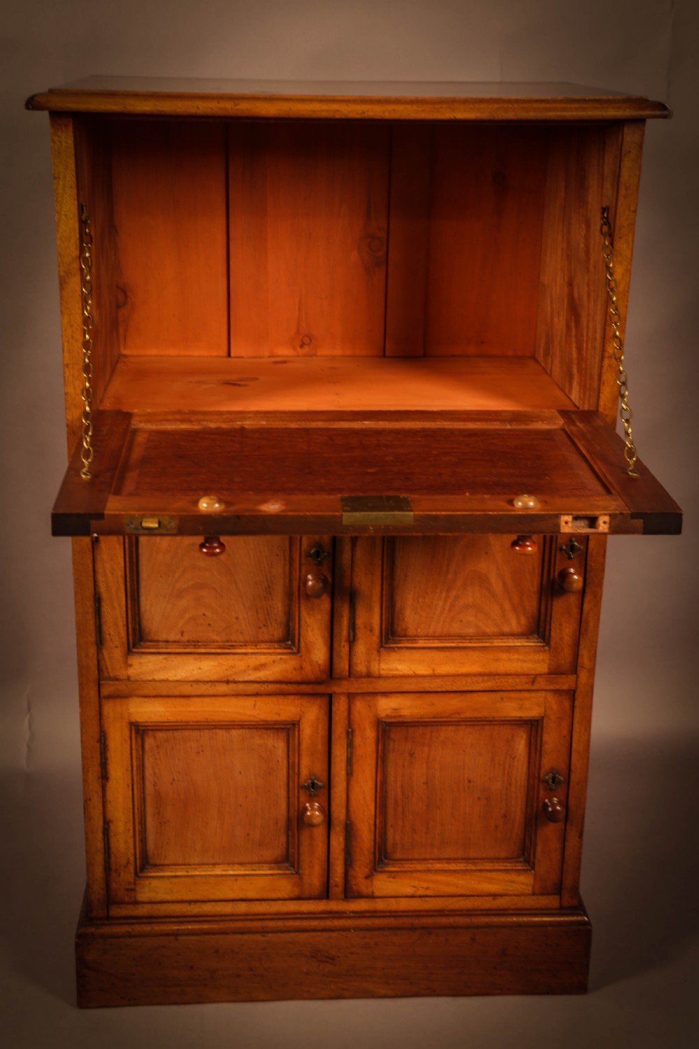 Victorian Mahogany Locker Cabinet View IV