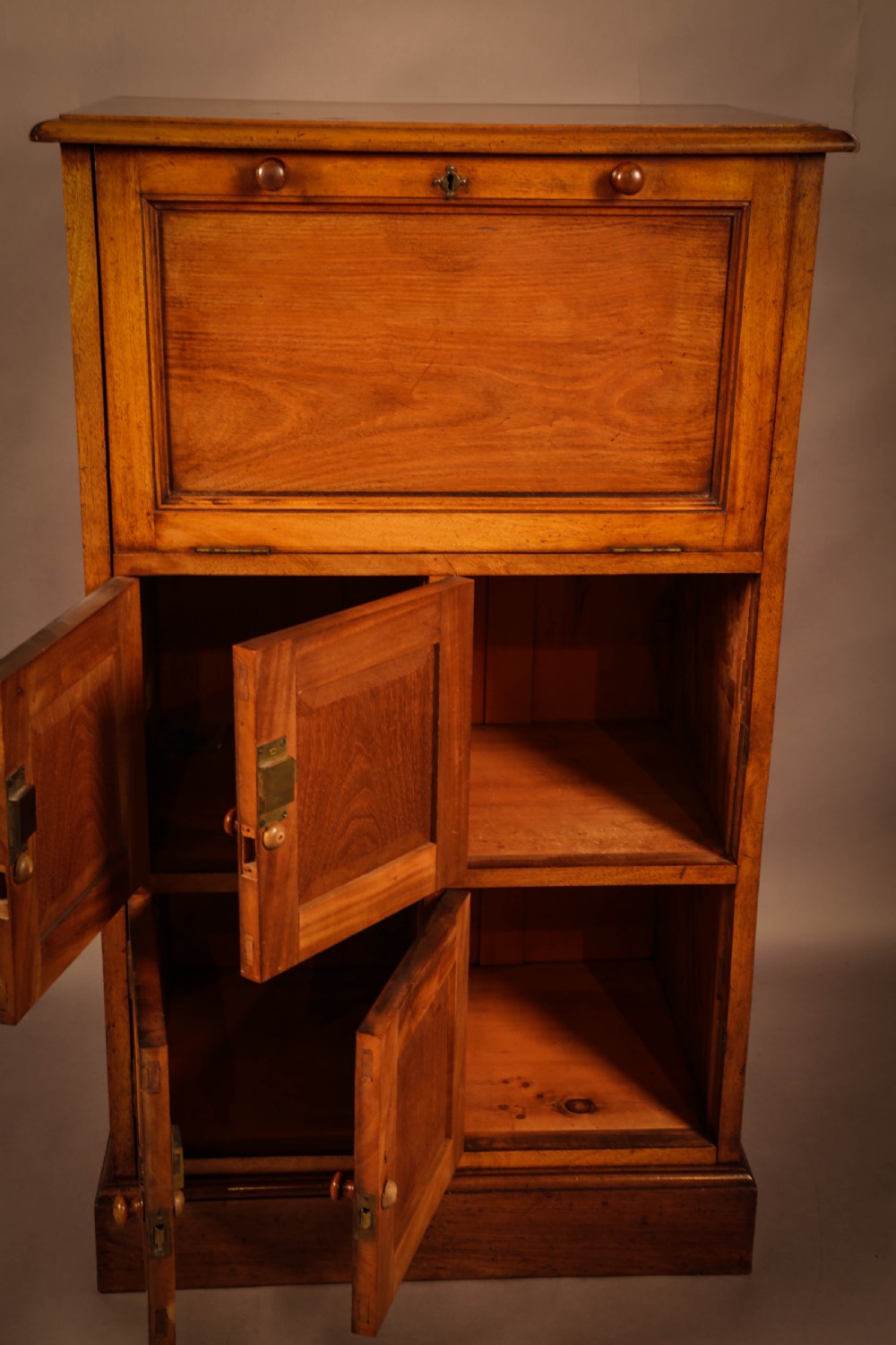 Victorian Mahogany Locker Cabinet View V