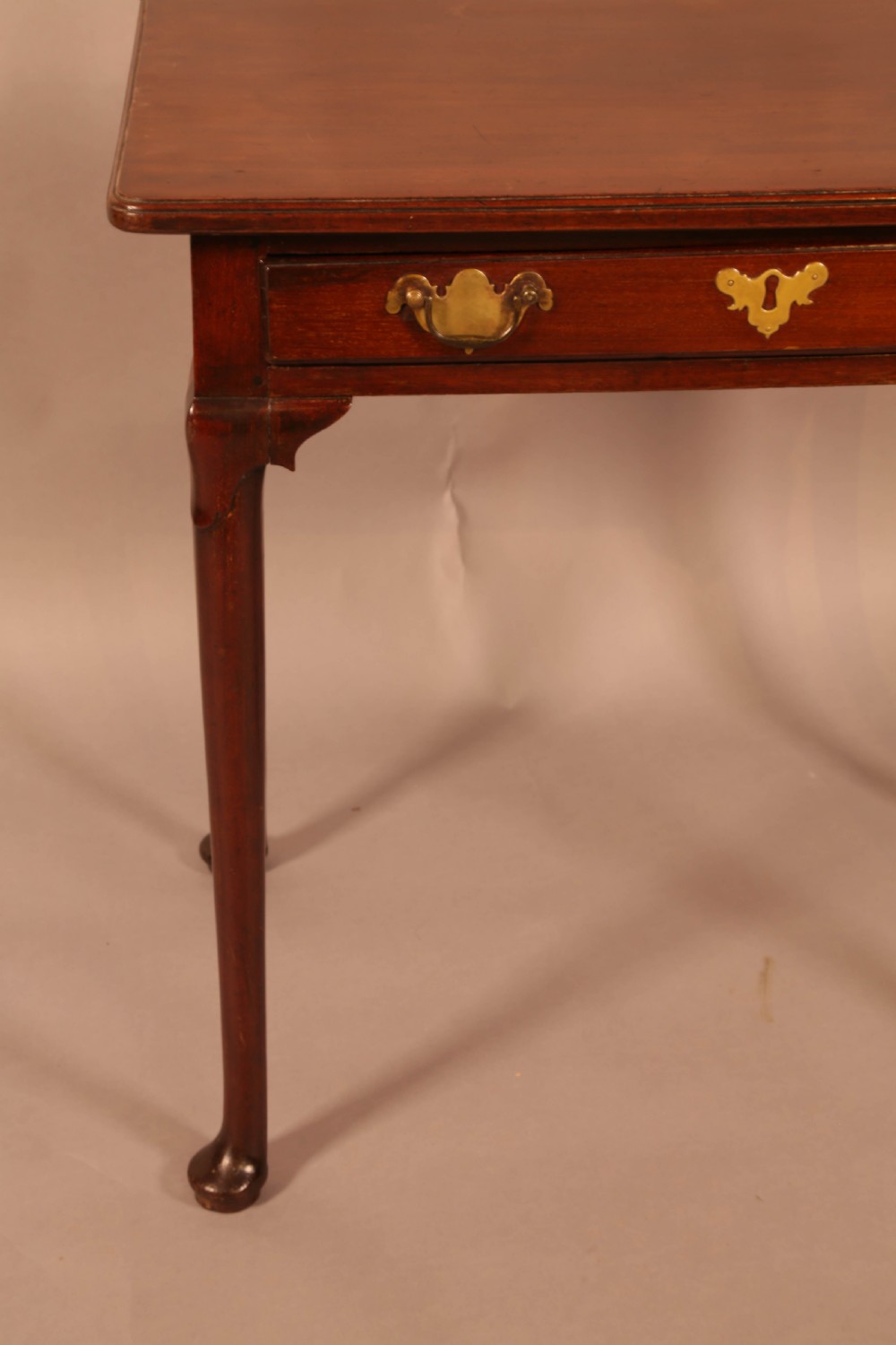 A George II single drawer side table Mahogany View IV