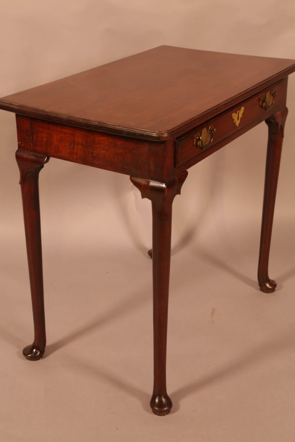 A George II single drawer side table Mahogany View VI