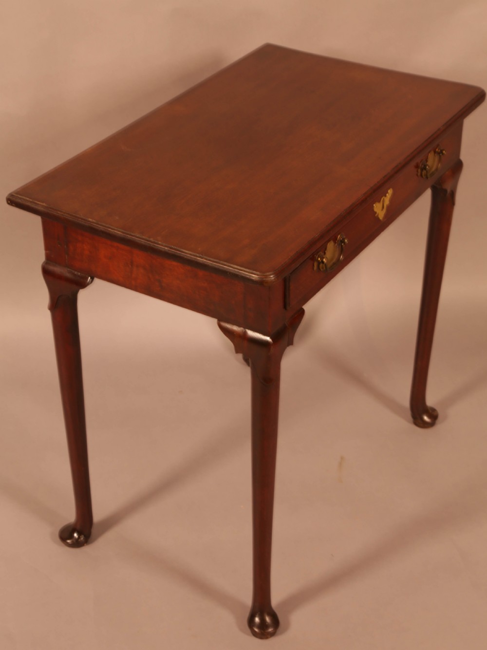 A George II single drawer side table Mahogany View VII