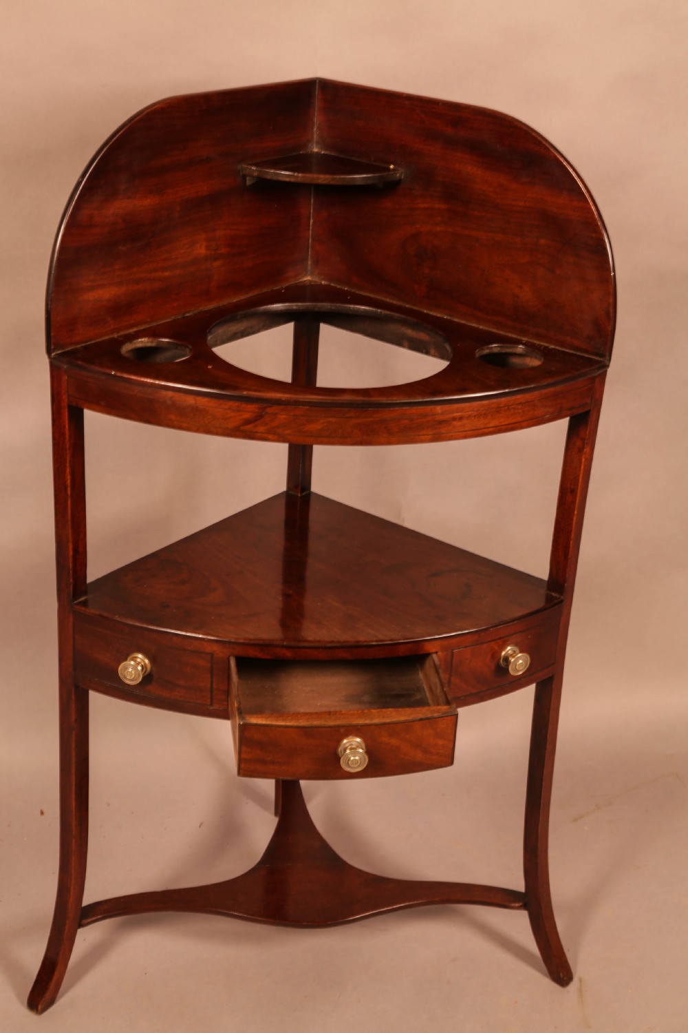 A Georgian Corner Washstand in Mahogany View II