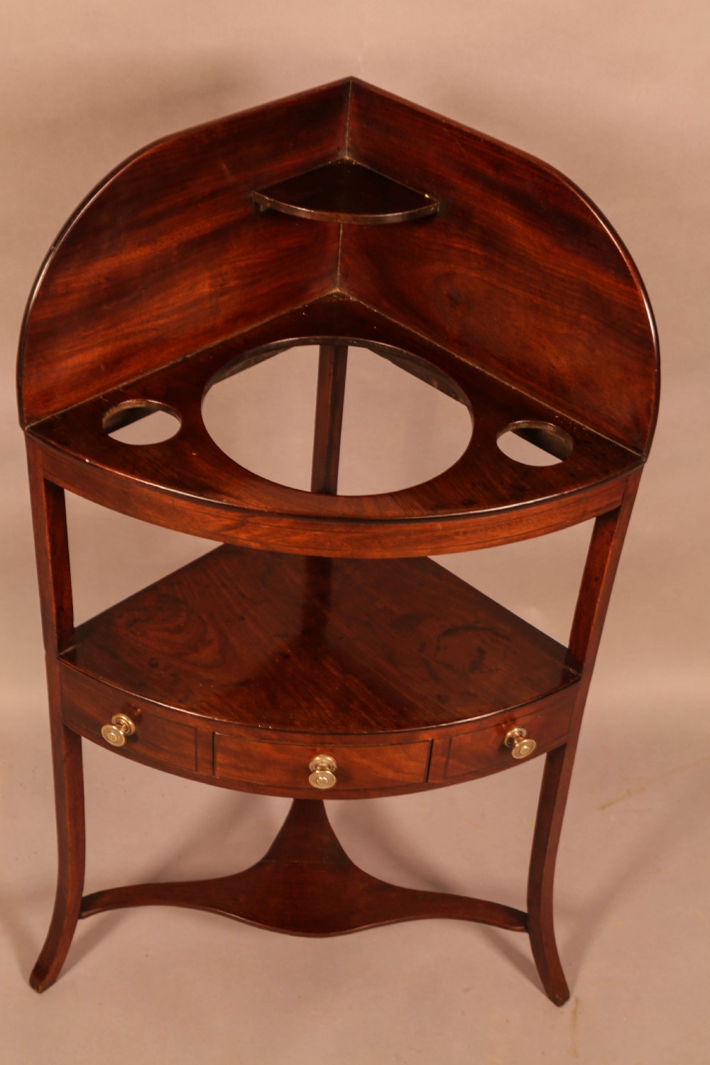 A Georgian Corner Washstand in Mahogany View III