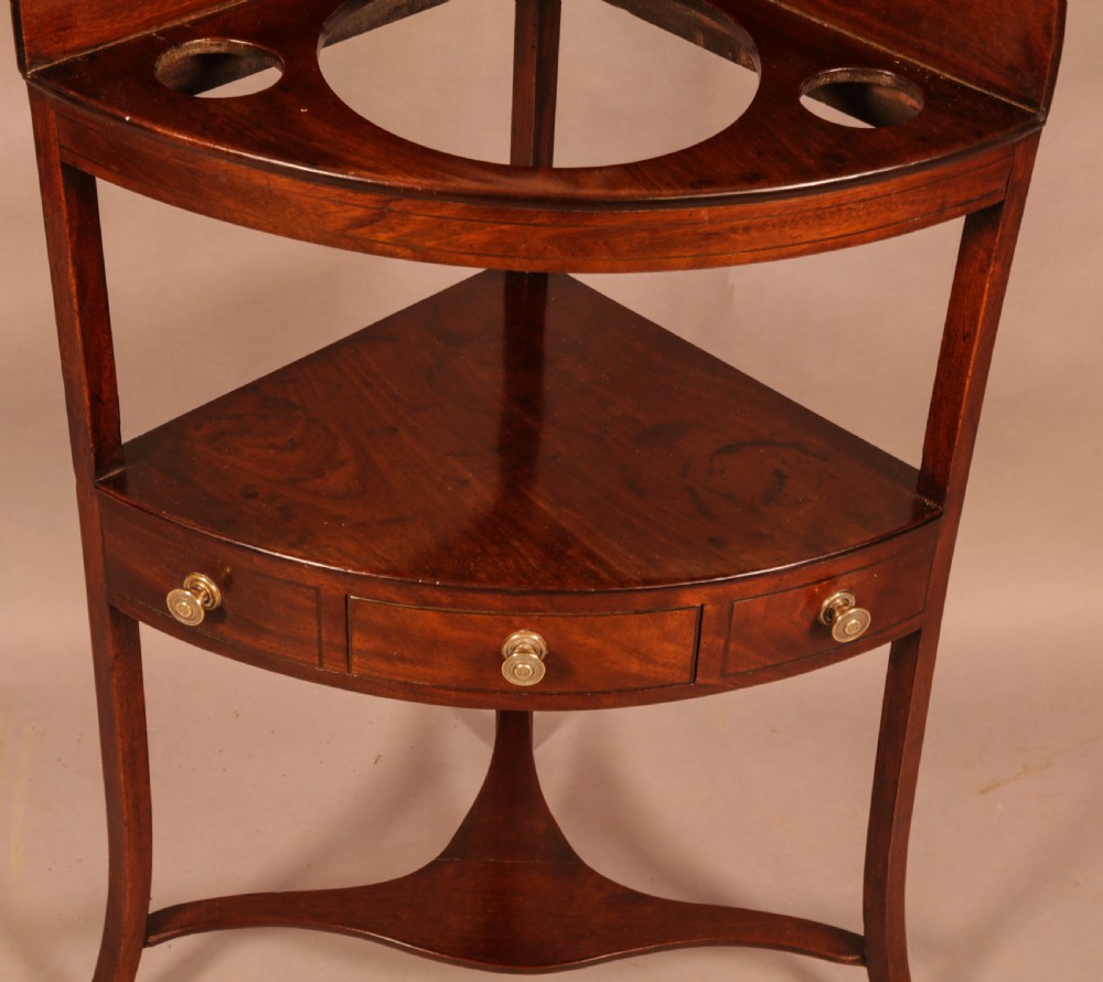 A Georgian Corner Washstand in Mahogany View IV