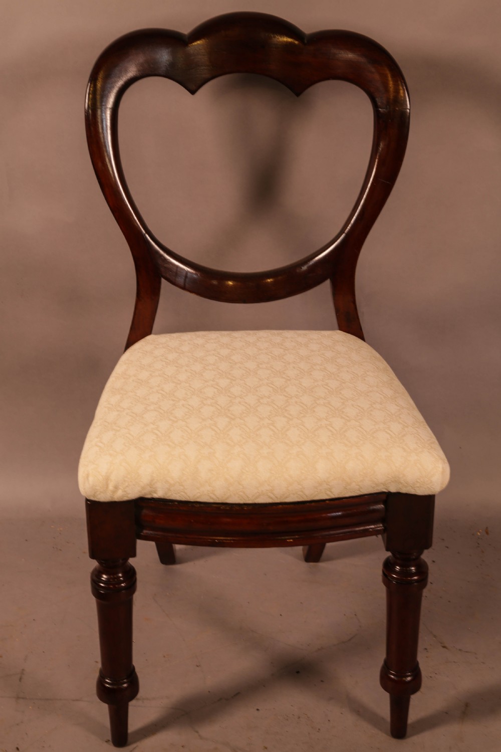 A Set of 8 Victorian Mahogany Balloon Back Dining Chairs View VIII