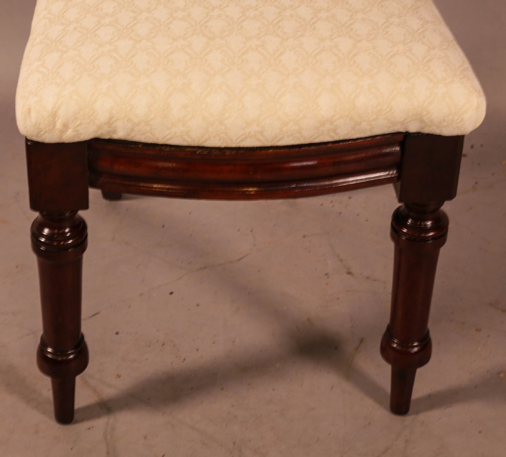 A Set of 8 Victorian Mahogany Balloon Back Dining Chairs View XI