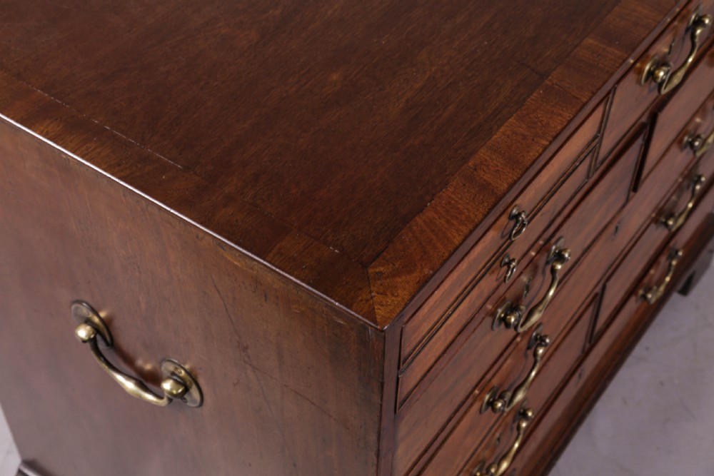 A Fine and interesting Georgian Campaign Chest of Drawers View IV