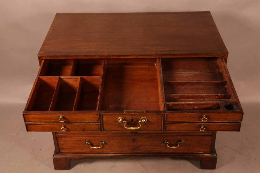 A Fine and interesting Georgian Campaign Chest of Drawers View V