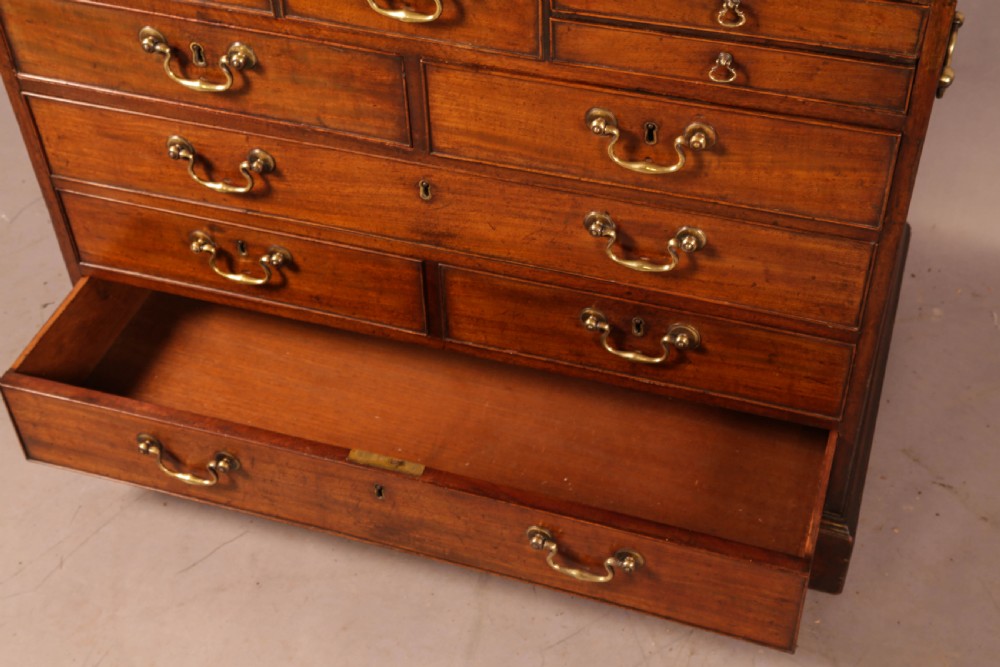 A Fine and interesting Georgian Campaign Chest of Drawers View XV