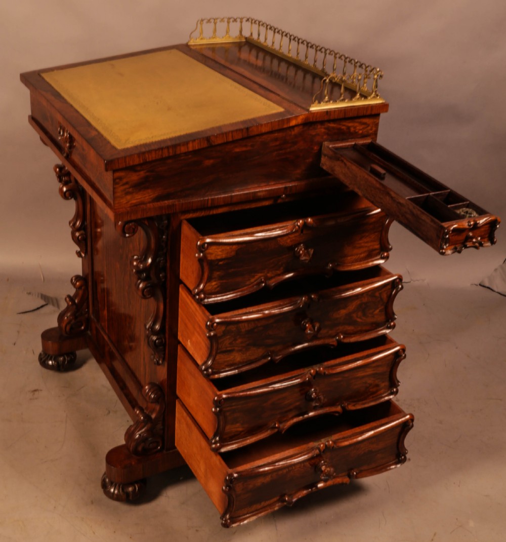 A Superb Victorian Davenport Desk in Rosewood View III