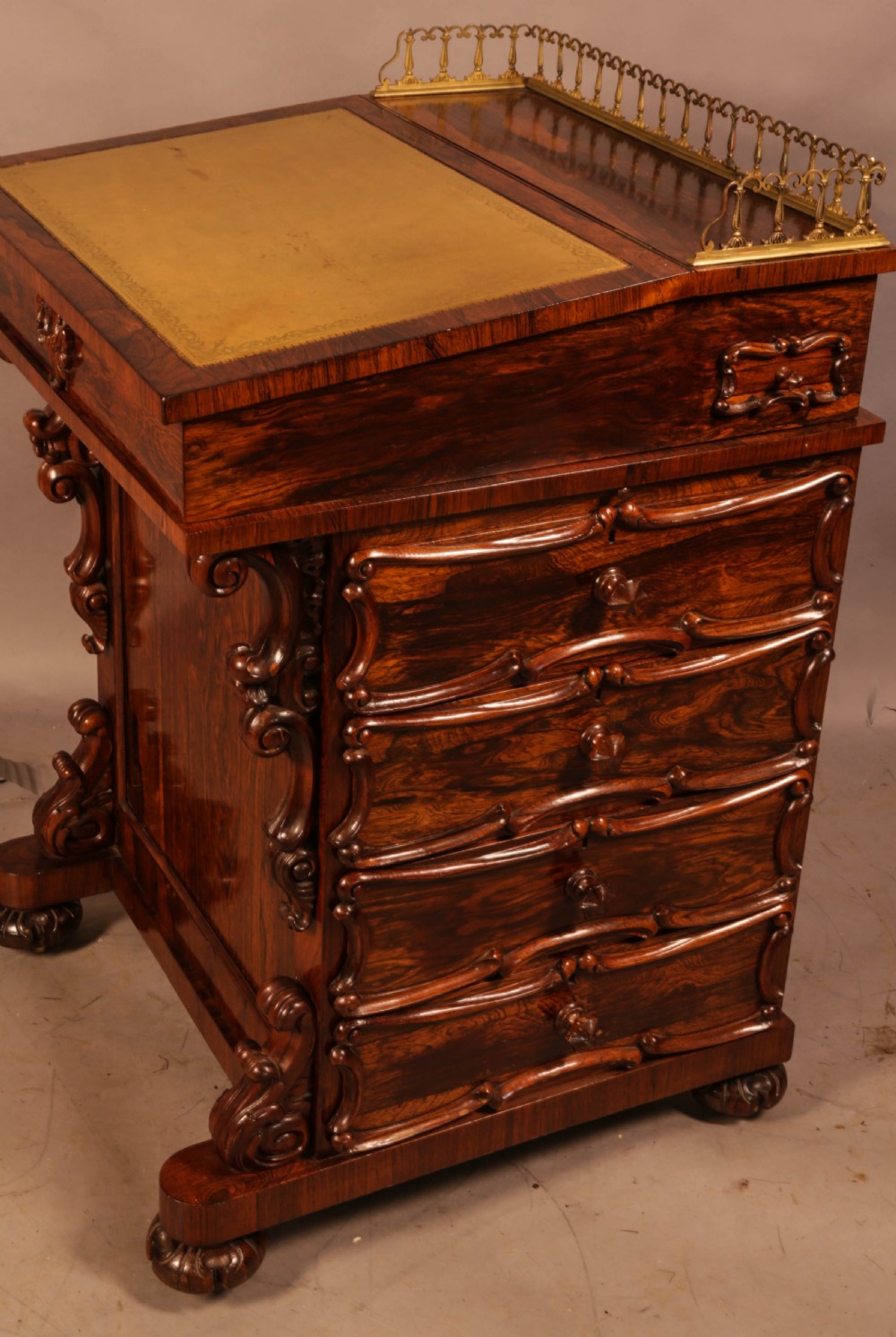 A Superb Victorian Davenport Desk in Rosewood View IV