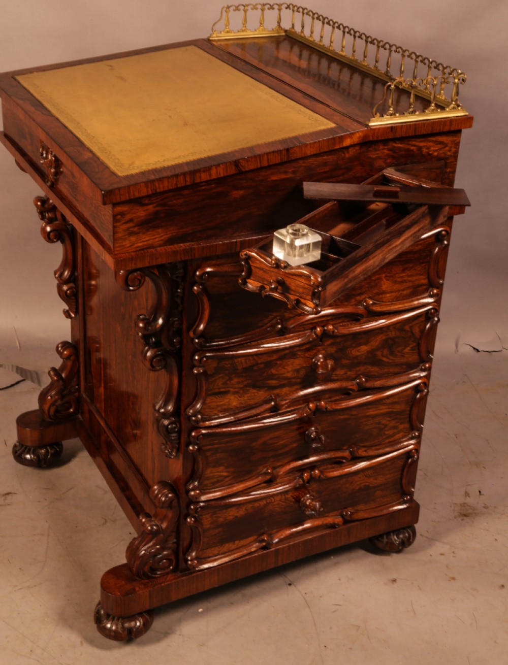 A Superb Victorian Davenport Desk in Rosewood View V
