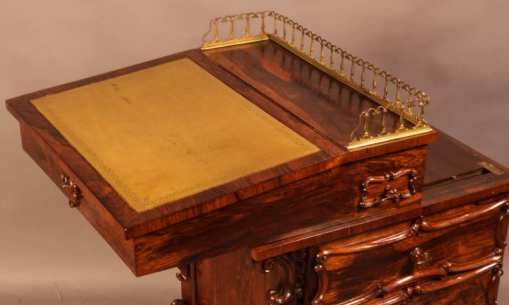 A Superb Victorian Davenport Desk in Rosewood View VII