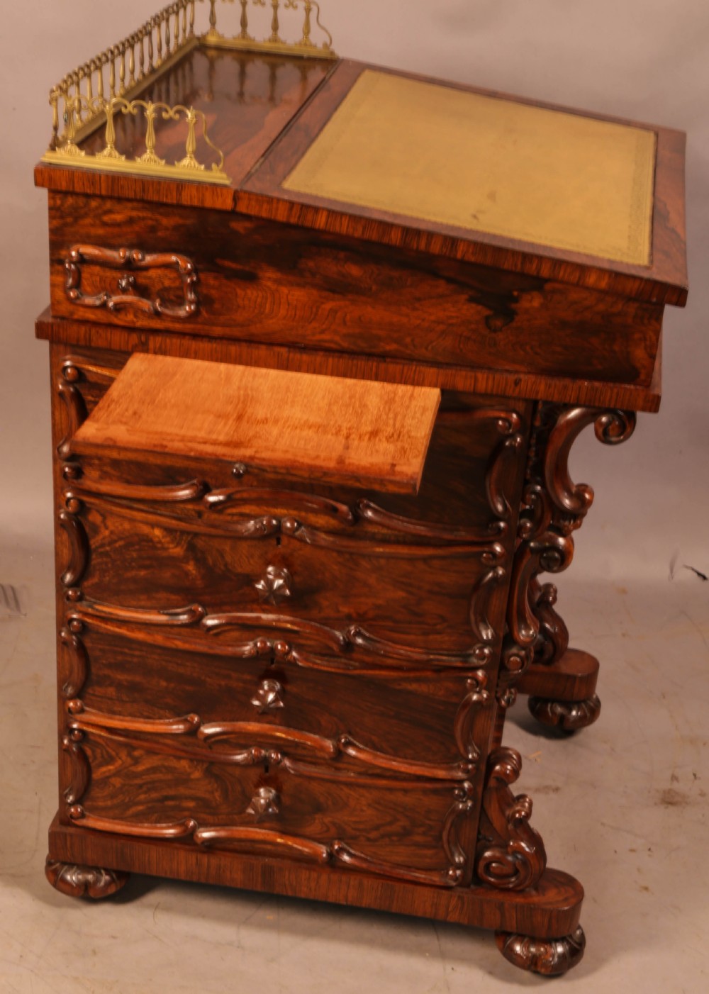 A Superb Victorian Davenport Desk in Rosewood View XI