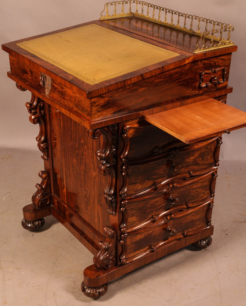 A Superb Victorian Davenport Desk in Rosewood View XII