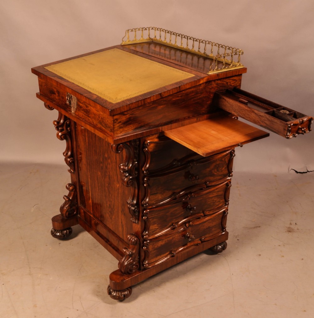 A Superb Victorian Davenport Desk in Rosewood View XIII