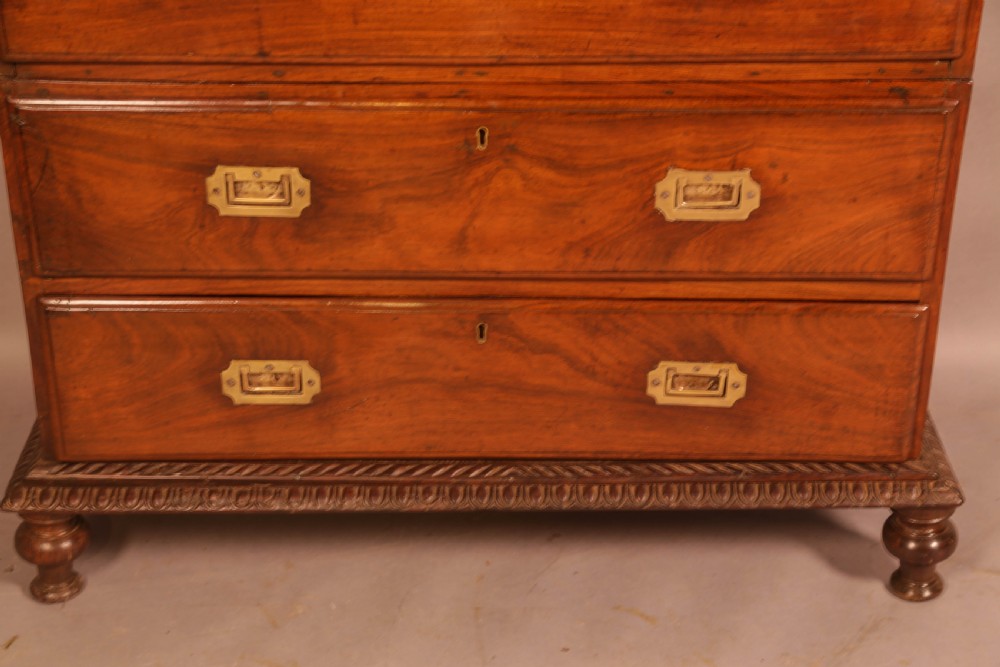 A Rare Anglo Indian Campaign Chest Padouk View II