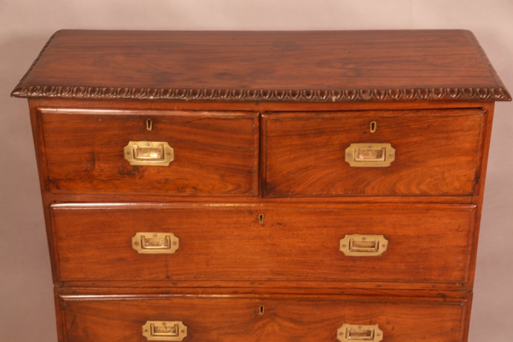 A Rare Anglo Indian Campaign Chest Padouk View III