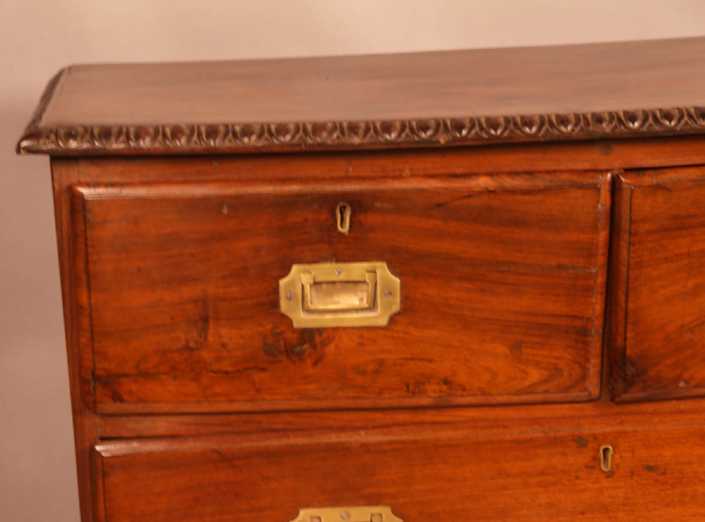 A Rare Anglo Indian Campaign Chest Padouk View VII