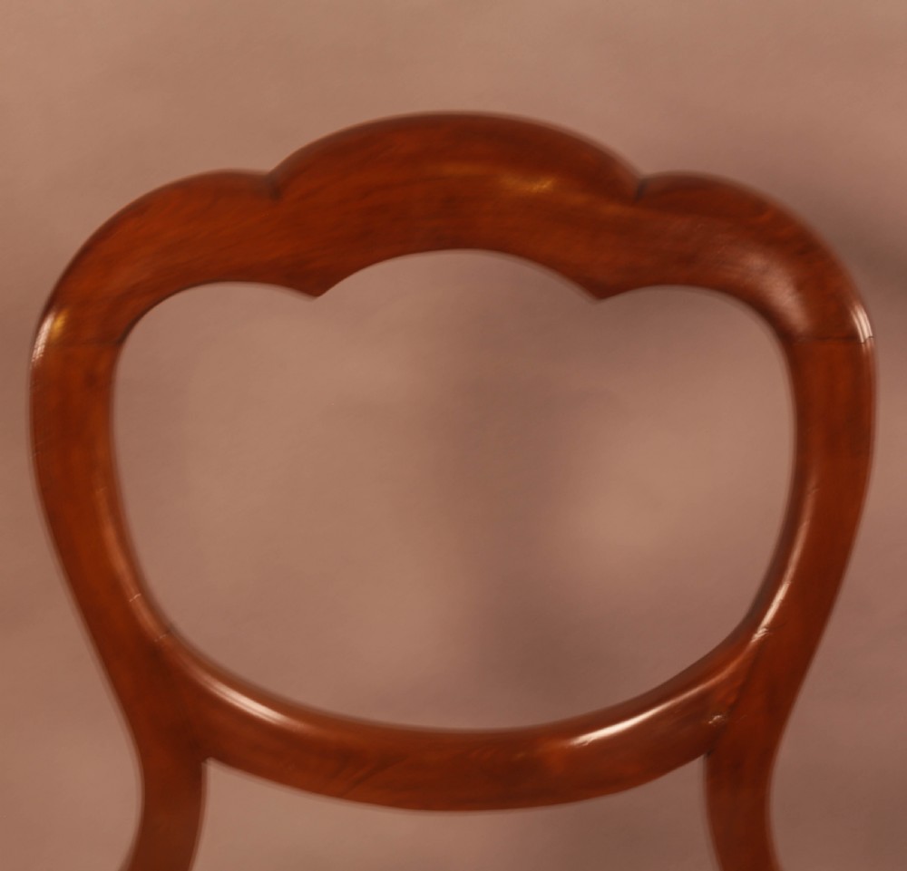 A Set of 8 Victorian Balloon Back Dining Chairs View X