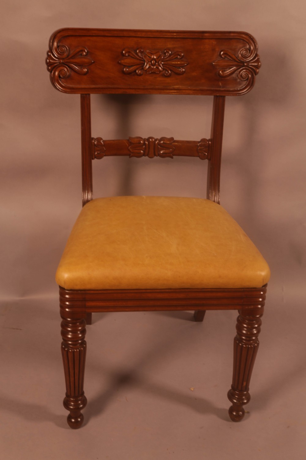 A Super set of 3 William IV period dining chairs. Gillows View III