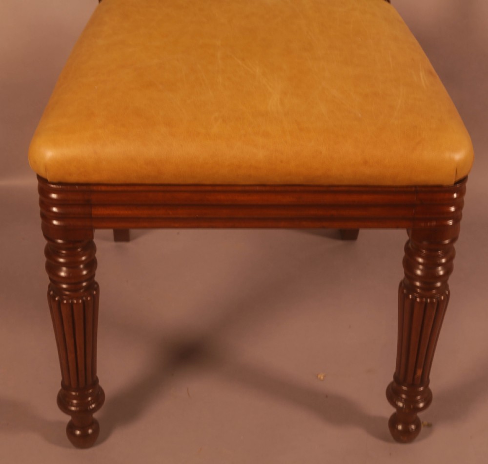 A Super set of 3 William IV period dining chairs. Gillows View IV