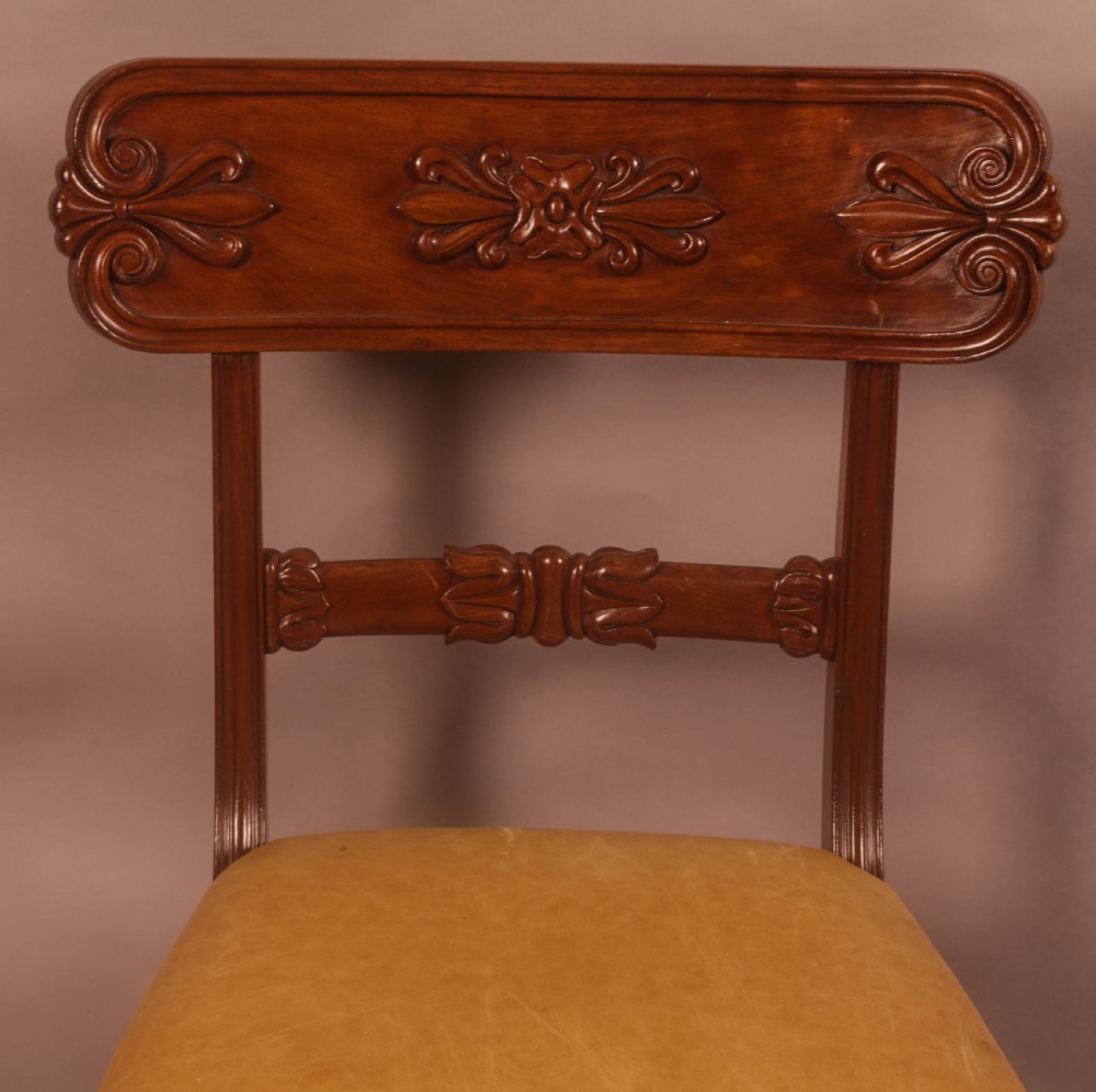 A Super set of 3 William IV period dining chairs. Gillows View V