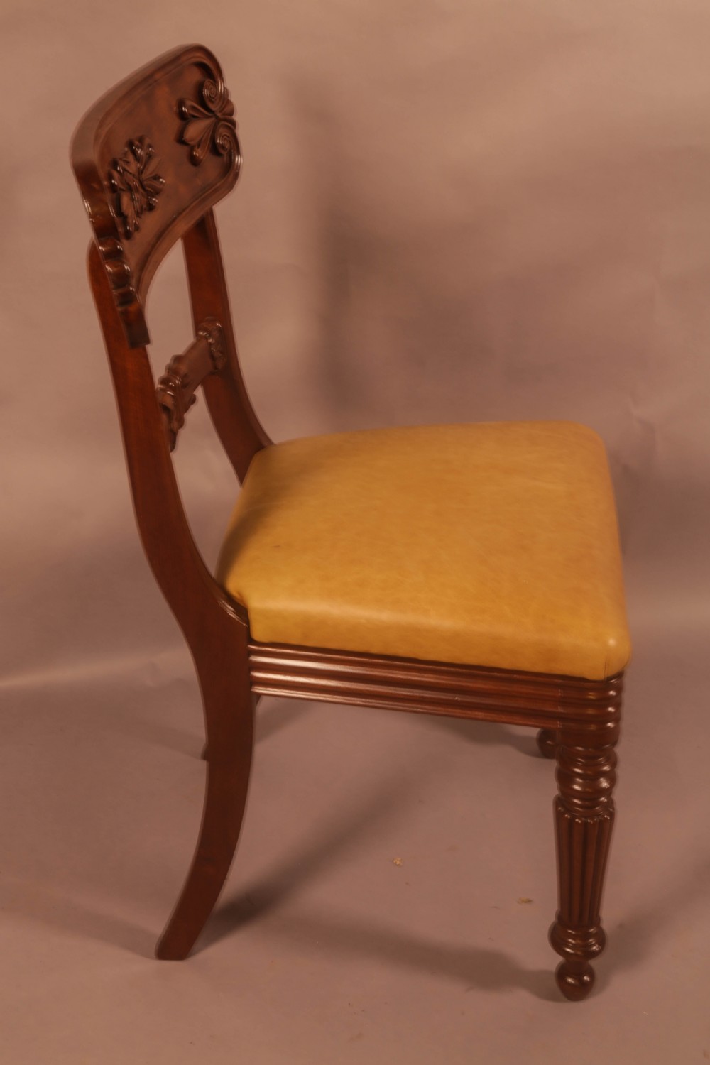 A Super set of 3 William IV period dining chairs. Gillows View VIII