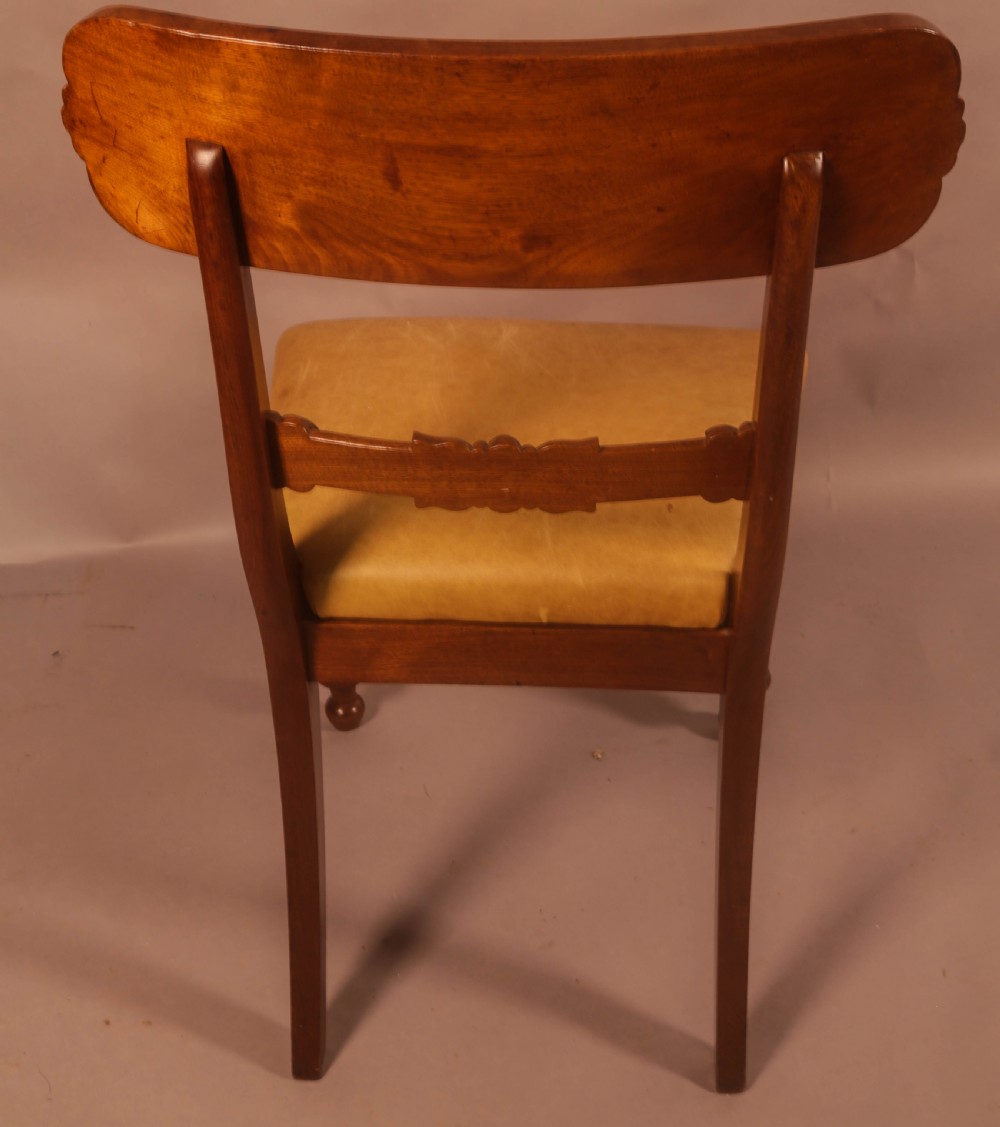 A Super set of 3 William IV period dining chairs. Gillows View IX